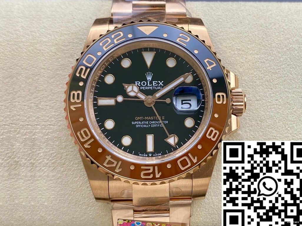 Master Gold Factory M126715CHNR-0001 Rolex MoistureWicking 1176 Rose Clean II GMT 0707